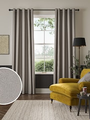William Morris At Home Iron Grey Willow Woven Made to Measure Curtains - Image 1 of 5