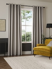 William Morris At Home Iron Grey Willow Woven Made to Measure Curtains - Image 2 of 5