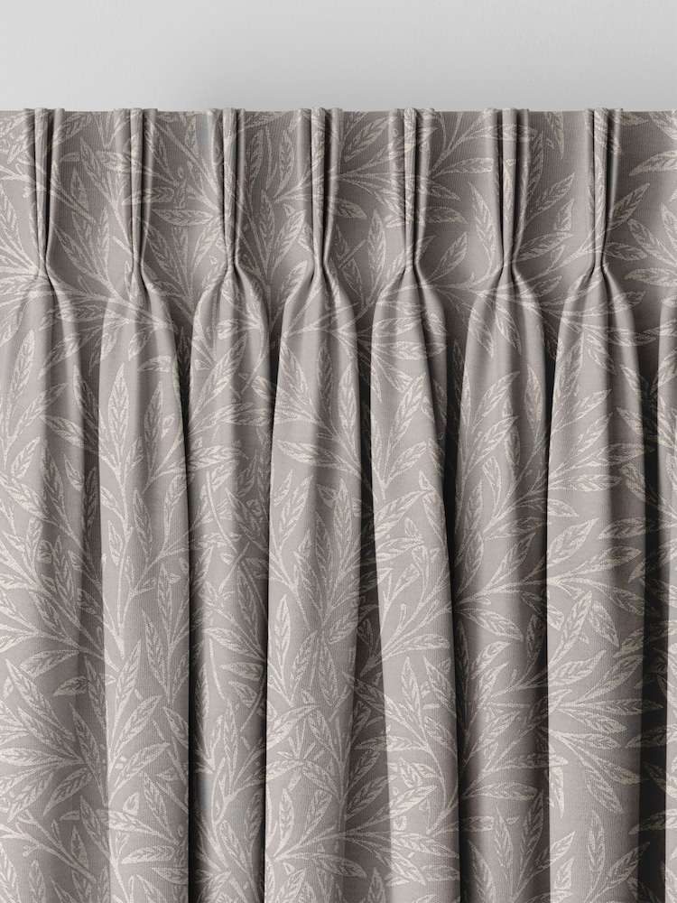William Morris At Home Iron Grey Willow Woven Made to Measure Curtains - Image 5 of 5