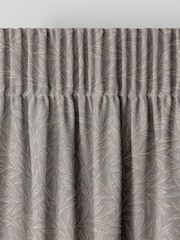 William Morris At Home Iron Grey Willow Woven Made to Measure Curtains - Image 6 of 9