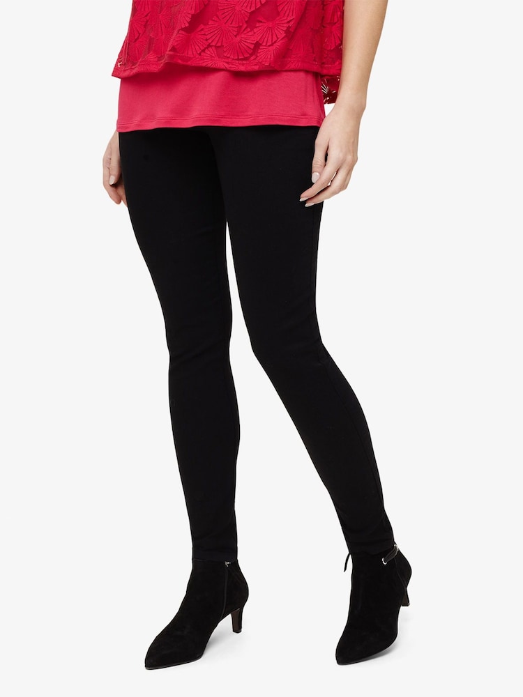 Phase Eight Black Skinny Fit Long Amina Jeggings - Image 2 of 4