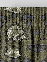 William Morris At Home Green African Marigold Velvet Made to Measure Curtains - Image 5 of 9
