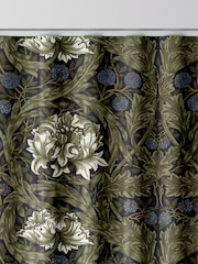 William Morris At Home Green African Marigold Velvet Made to Measure Curtains - Image 8 of 9