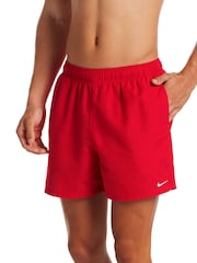 Nike Red 5 Inch Essential Volley Swim Shorts - Image 4 of 5