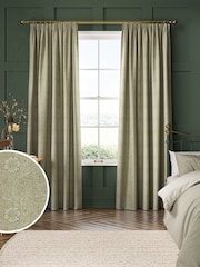William Morris At Home Nettle Green Marigold Woven Made to Measure Curtains - Image 1 of 9