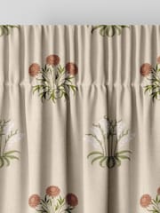 William Morris At Home Natural Lily Flower Embroidery Made to Measure Curtains - Image 6 of 9