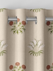 William Morris At Home Natural Lily Flower Embroidery Made to Measure Curtains - Image 7 of 9