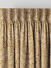 William Morris At Home Ochre Yellow Larkspur Woven Made to Measure Curtains - Image 5 of 9