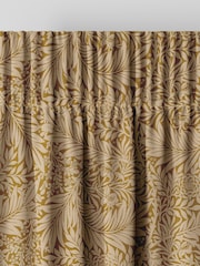 William Morris At Home Ochre Yellow Larkspur Woven Made to Measure Curtains - Image 6 of 9