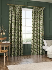William Morris At Home Nettle Green Acanthus Made to Measure 100% Cotton Curtains - Image 2 of 9