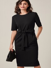 Black Ponte Bodycon Dress - Image 1 of 2