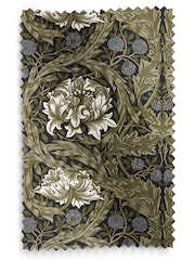 William Morris At Home Green African Marigold Made to Measure 100% Cotton Curtains - Image 9 of 9
