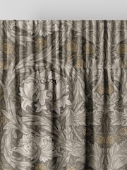 William Morris At Home Grey African Marigold Made to Measure 100% Cotton Curtains - Image 6 of 9