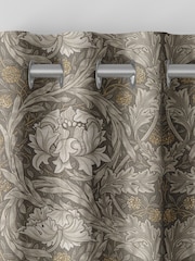 William Morris At Home Grey African Marigold Made to Measure 100% Cotton Curtains - Image 7 of 9