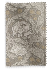 William Morris At Home Grey African Marigold Made to Measure 100% Cotton Curtains - Image 9 of 9