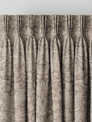 William Morris At Home Natural Strawberry Thief Woven Made to Measure Curtains - Image 5 of 5