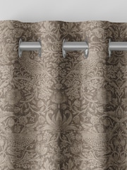 William Morris At Home Natural Strawberry Thief Woven Made to Measure Curtains - Image 7 of 9