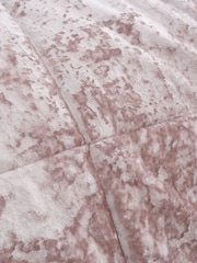 Catherine Lansfield Pink Crushed Velvet Bedspread - Image 4 of 4