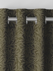William Morris At Home Sage Green Willow Woven Made to Measure Curtains - Image 7 of 9