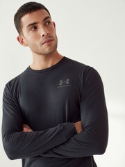 Under Armour Black Left Chest Long Sleeve T-Shirt - Image 4 of 6