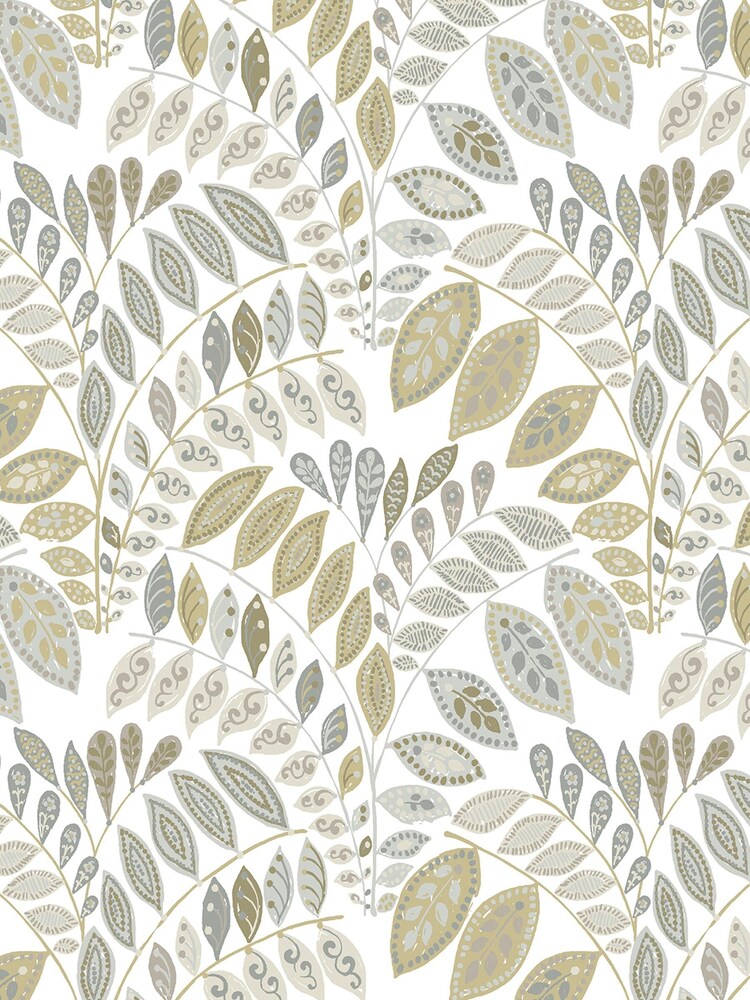 A Street Grey Floral Wallpaper - Image 3 of 3