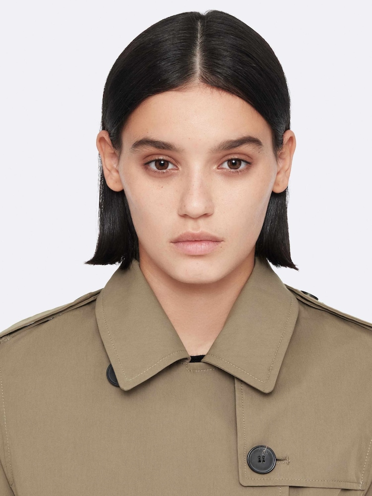 AllSaints Brown Leonard Trench Coat - Image 2 of 8 AllSaints Brown Leonard Trench Coat - Image 2 of 8
