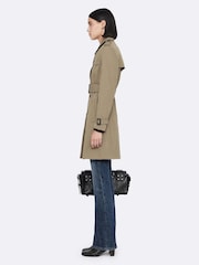 AllSaints Brown Leonard Trench Coat - Image 7 of 8