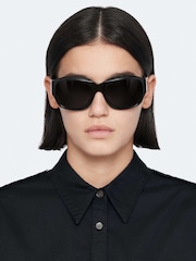 AllSaints Black Maven Military Shirt - Image 2 of 8