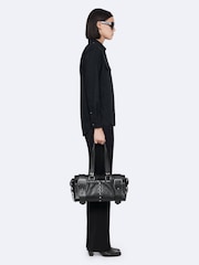 AllSaints Black Maven Military Shirt - Image 5 of 8