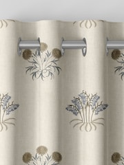 William Morris At Home Natural Lily Flower Embroidery Made to Measure Curtains - Image 7 of 9
