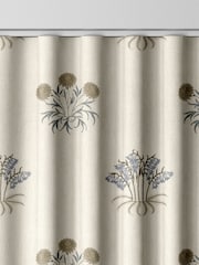 William Morris At Home Natural Lily Flower Embroidery Made to Measure Curtains - Image 8 of 9