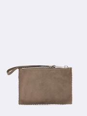 AllSaints Taupe Brown Siloh Mini Pouch - Image 1 of 2