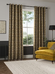 William Morris At Home Flint Grey Strawberry Thief Velvet Made to Measure Curtains - Image 2 of 9