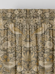 William Morris At Home Flint Grey Strawberry Thief Velvet Made to Measure Curtains - Image 5 of 9