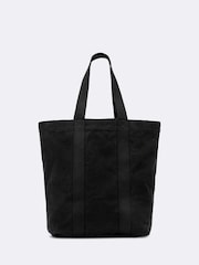 AllSaints Black Canvas N/S Tote - Image 1 of 4