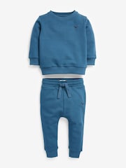 Blue Mid Jersey Sweatshirt And Joggers Set (3mths-7yrs) - Image 5 of 7