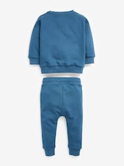 Blue Mid Jersey Sweatshirt And Joggers Set (3mths-7yrs) - Image 6 of 7