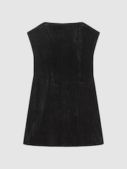 Reiss Livia Velvet Pleat Detail Mini платья - Изображение 2 из 6
