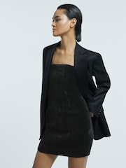 Reiss Livia Velvet Pleat Detail Mini платья - Изображение 4 из 6