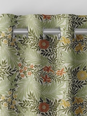 William Morris At Home Nettle Green Larkspur Made to Measure 100% Cotton Curtains - Image 7 of 9
