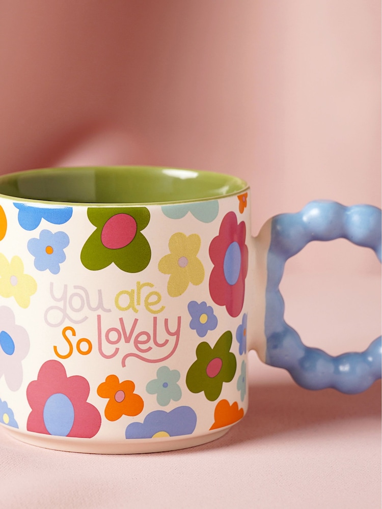 Widdop Blue Mug With Shaped Handle- You Are So Lovely - Image 1 of 7