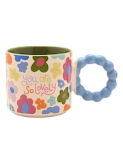 Widdop Blue Mug With Shaped Handle- You Are So Lovely - Image 2 of 7