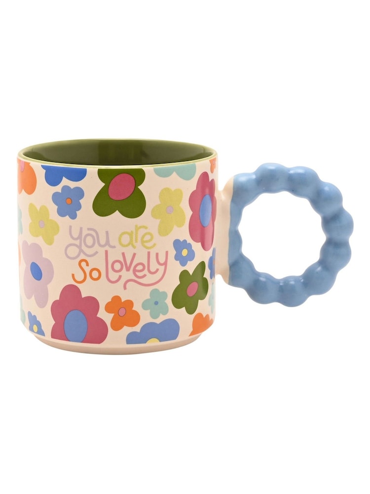 Widdop Blue Mug With Shaped Handle- You Are So Lovely - Image 2 of 7
