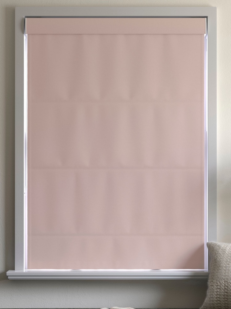 Dusky Pink 100% Cotton Made To Measure Roman Blind - Image 5 of 5