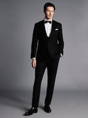 Charles Tyrwhitt Black Adjustable Fit Dinner Suit Double Breasted Waistcoat - Image 1 of 1