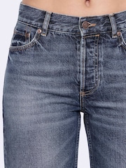 AllSaints Blue Cohen Reg Straight Jeans - Image 3 of 7