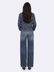 AllSaints Blue Cohen Reg Straight Jeans - Image 5 of 7