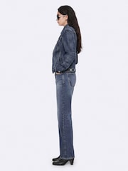 AllSaints Blue Cohen Reg Straight Jeans - Image 6 of 7