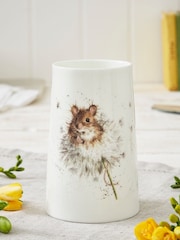 Royal Worcester White Wrendale Small Mouse Vase - Image 1 of 4