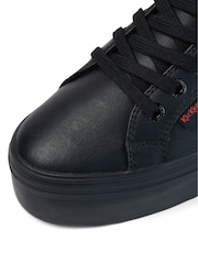 Kickers Black Youth Tovni Stack Leather Shoes - Image 11 of 11